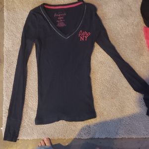 Long sleeve, aeropostale new york, stretch tee